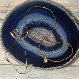 Gold Little Pendant Necklace.